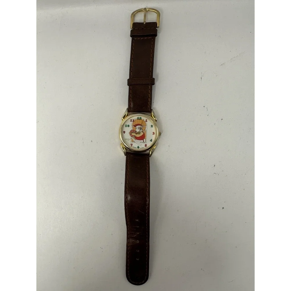 NII‎ Santa Claus Playing Basketball Watch New Battery 31MM 7.25